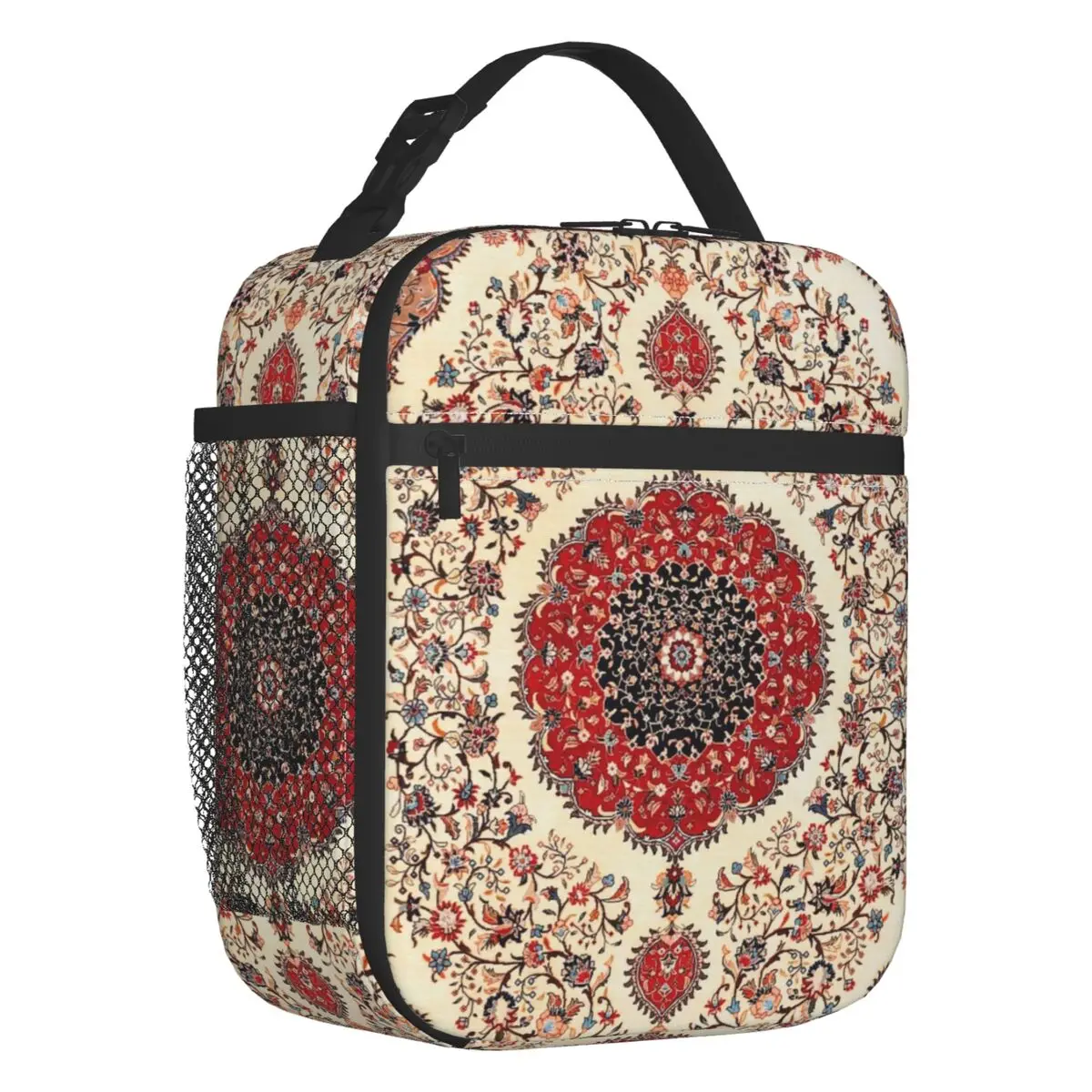 Persian Antique Rug Resuable Lunch Boxes Waterproof Bohemian Thermal Cooler Food Insulated Lunch Bag School Children Student