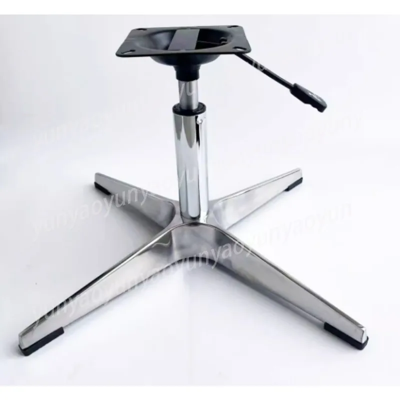 Thickened Aluminum Alloy Four Star Cross Leg Chassis Swivel Chair Base Replacement Accessory for Office Chair Table Furniture