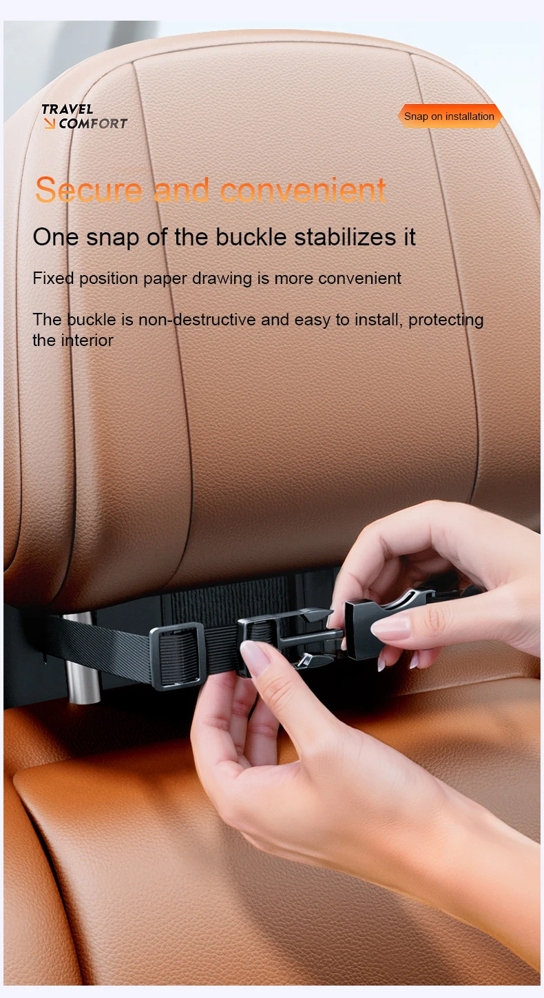 1 Stück Auto-Taschentuchbox, am Fahrzeug montierte Taschentuchbox, Auto-Taschentuchspender, multifunktionales elastisches Band aus Leder, für Mittelkonsole – Detail 6