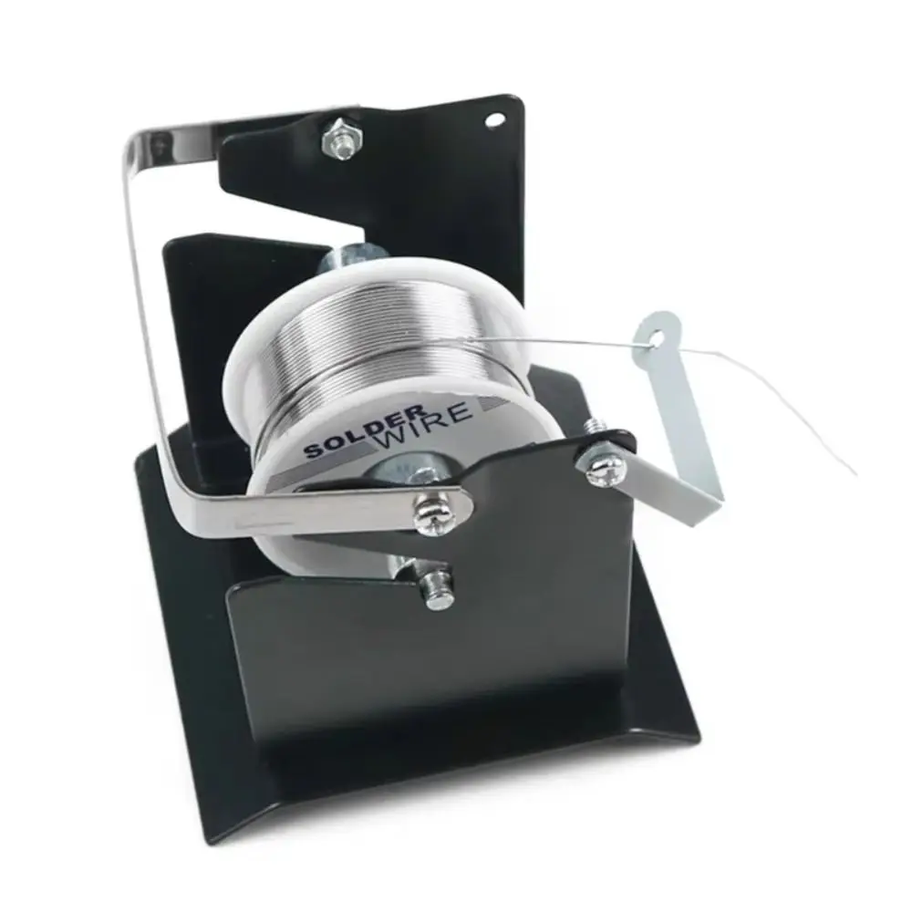 

Tin Management Universal Solder Dispenser Heat Resistant Metal Frame Welding Frame Cast Long Serve Life Rotating Shaft