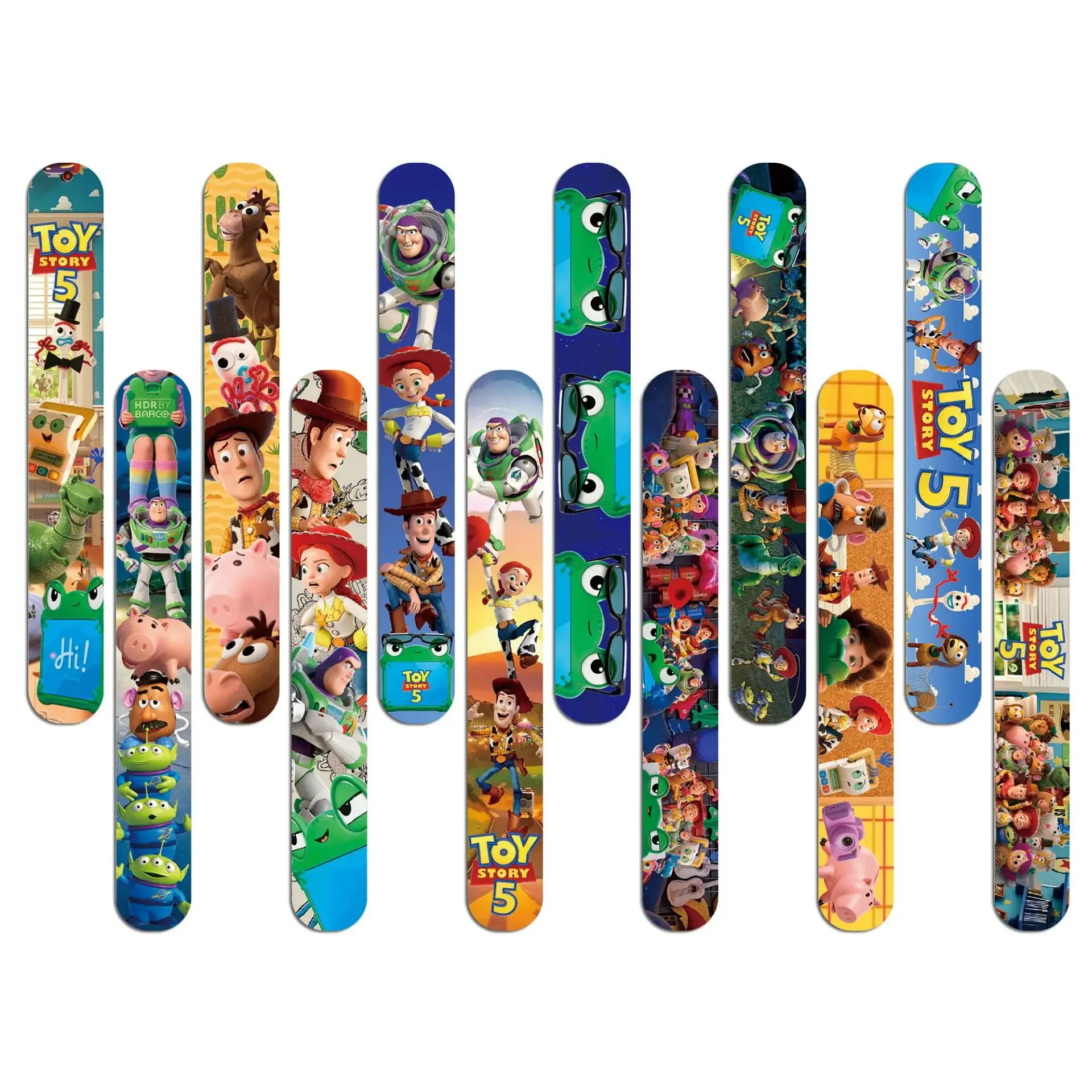 Neu eingetroffen!!! Toy Story 5 Schnapparmbänder, 6/24 Stück, Schnappband, für Kindergeburtstage, Weihnachtsstrumpffüller, Souvenirs – Detail 4