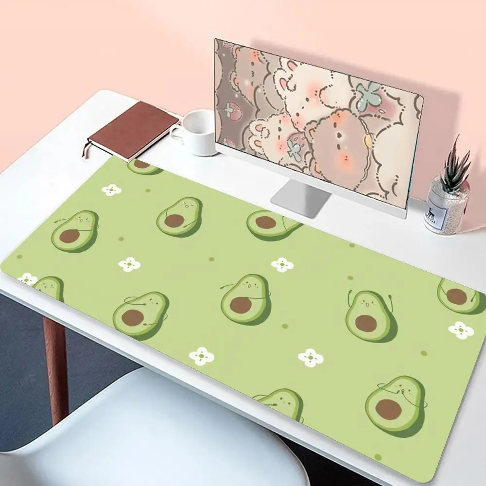 Fruit Illustration Rubber Mouse Pad Gamer Non-Slip Computer Mouse Mat Locking Edge Large Gaming Mousepad Game HD Print Desk Mat