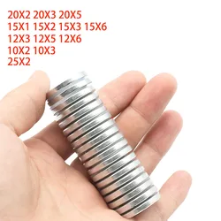 10x3mm 12x3mm 15x3mm 20x3mm 25x2mm Small Round Neodymium Magnet Rare Earth Strong Powerful Permanent Fridge NdFeB Magnets DISC