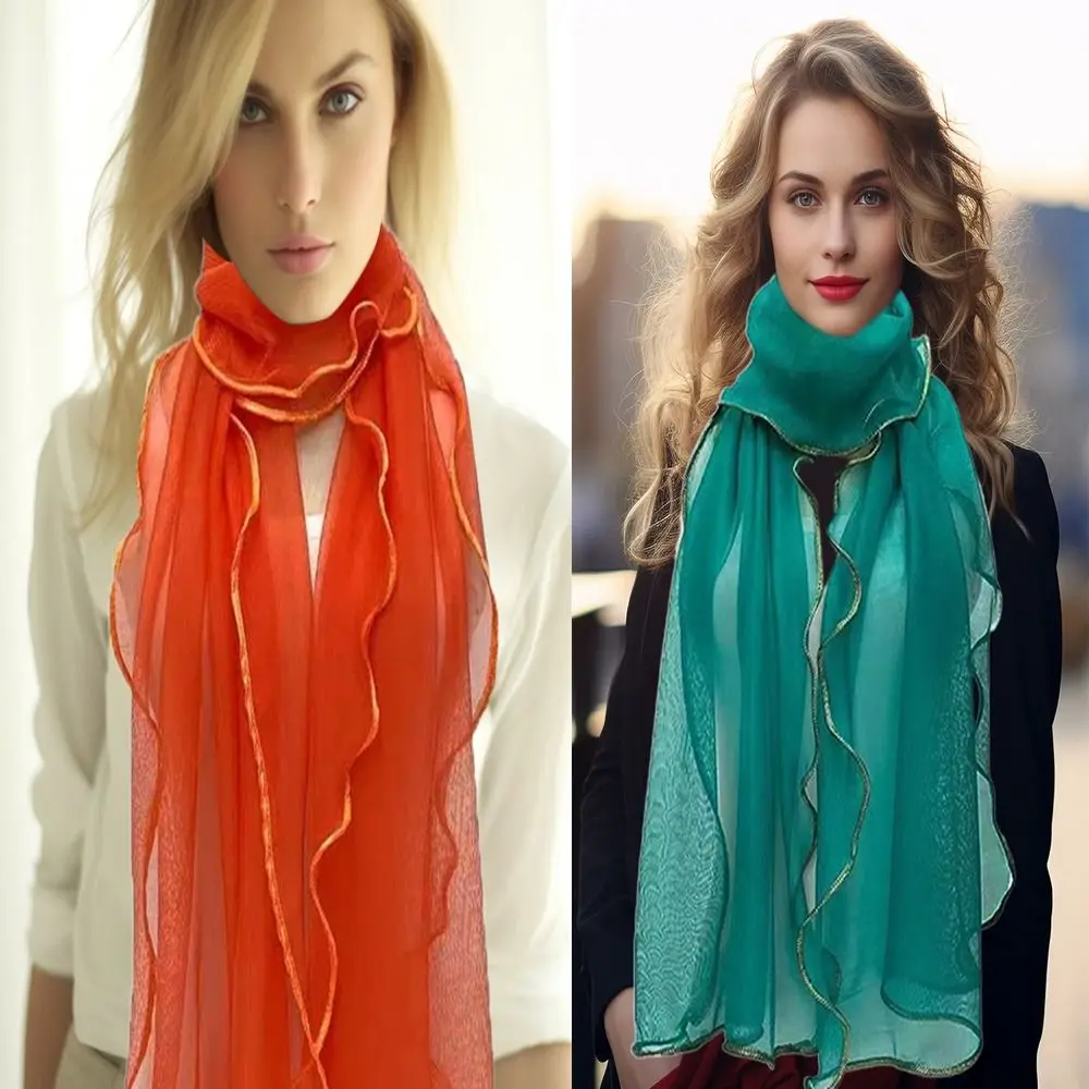 Ar condicionado xale lenço de pescoço senhoras cachecóis xale protetor solar headwear cabeça envolve pescoço envoltório lenço bandana verão