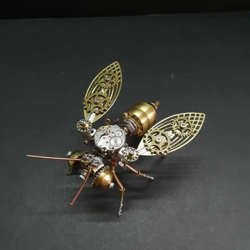 Diy Mechanische Bee Steampunk Insecten Metalen Model Bouwpakketten Voor Volwassenen Assemblage Ambachten Assembleren Modellen Speelgoed Geschenken