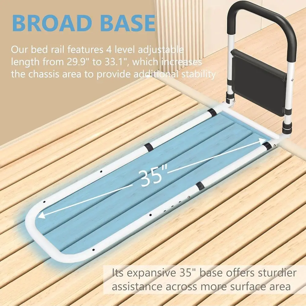 Bed Rails or Elderly Adults Saety, Adjustable Medical Bed Assist Rail or Seni, Bede Rails with Storage ket, Bed Railing Cane, Gr