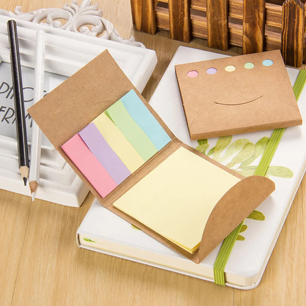 3 Pcs Colorful Notepads Blank Flash Cards Portable Memo Pad Study Folding Note School Supplies Stationery Small Size