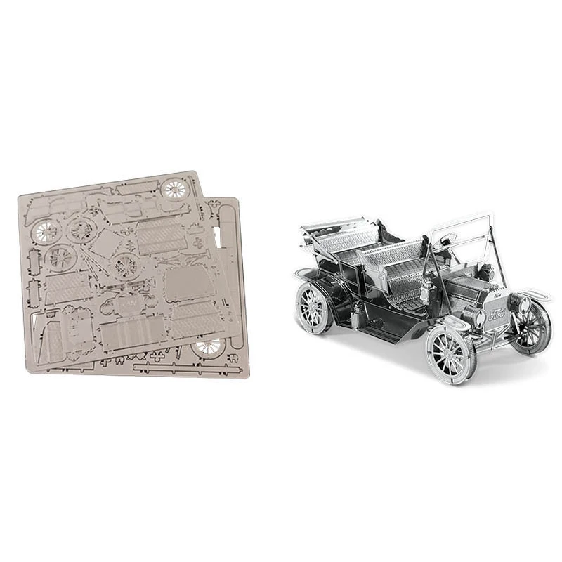 Christmas DIY 3D Metal Assembly Model Of 1908T Vintage Car A Handcrafted Toy For Boys And Girls