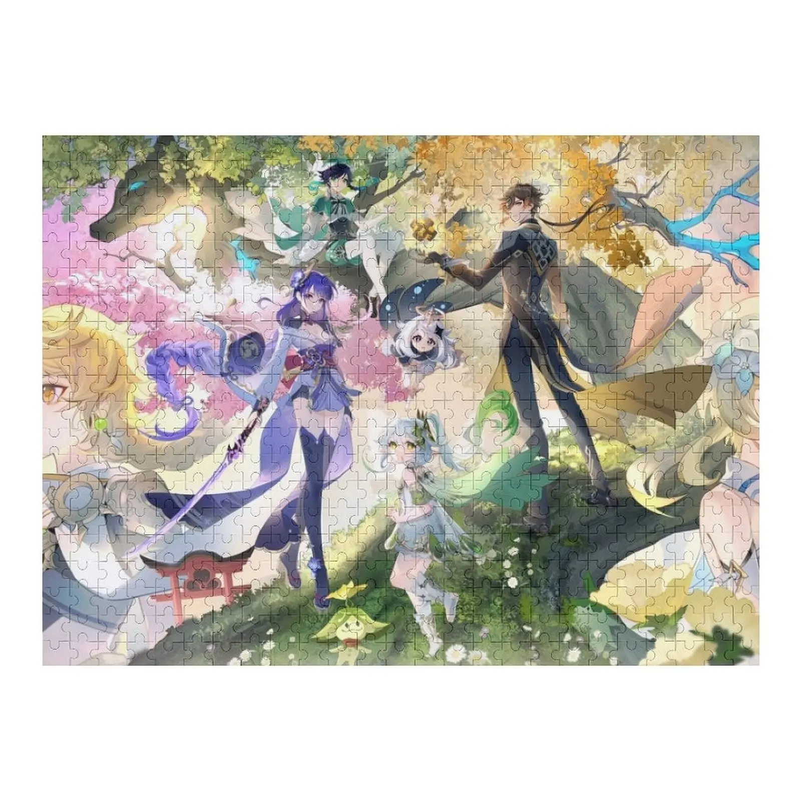 จิ๊กซอว์นักเดินทางและอัครราชินี รูปสัตว์ ทำจากไม้ พร้อมอุปกรณ์เสริมสำหรับทำไดโอรามา