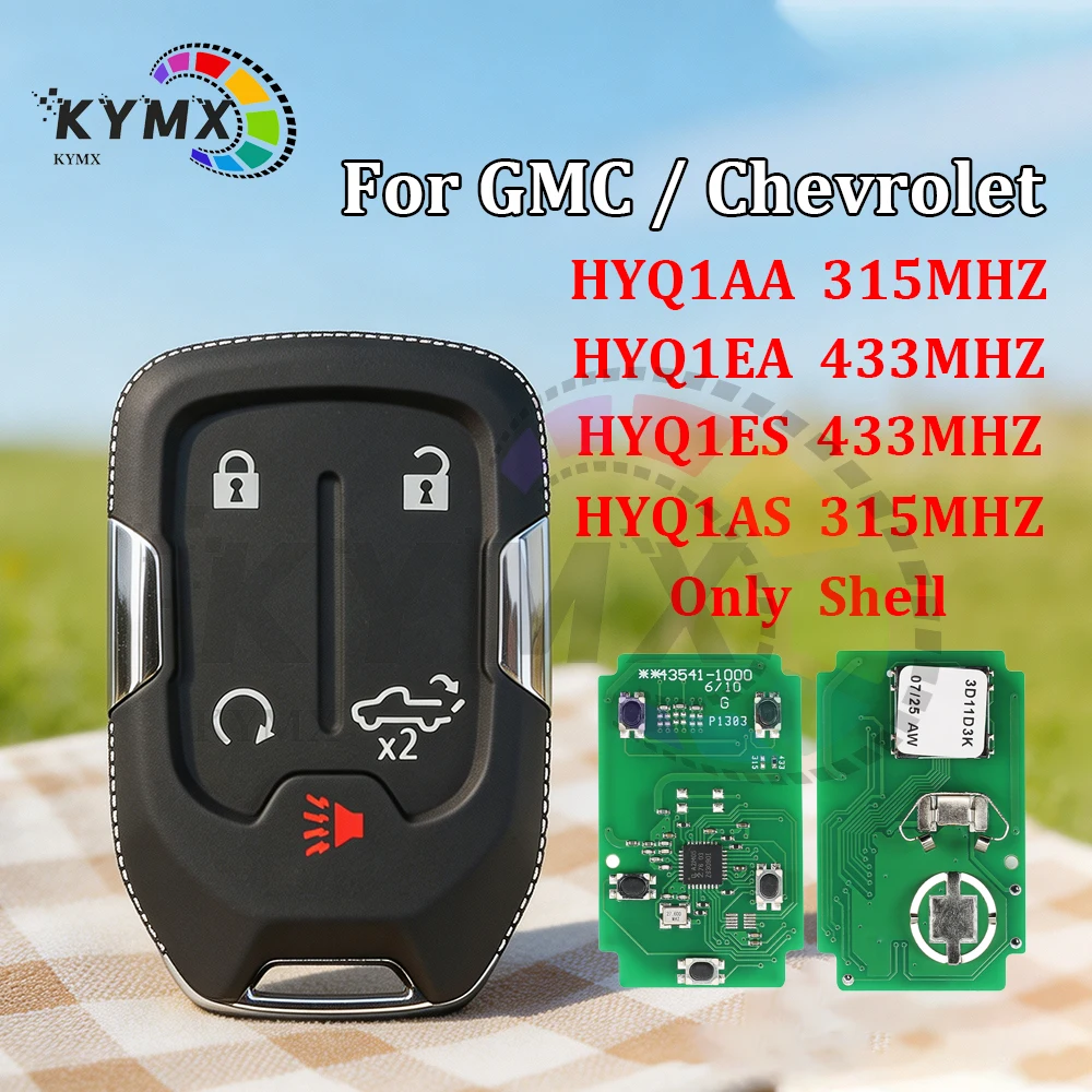 KYMX Smart Key HYQ1AA HYQ1EA HYQ1ES HYQ1AS 315/433MHZ ID46 Chip Proximity Keyless Go Fob For GMC Terrain Acadia YUKON XL Sierra
