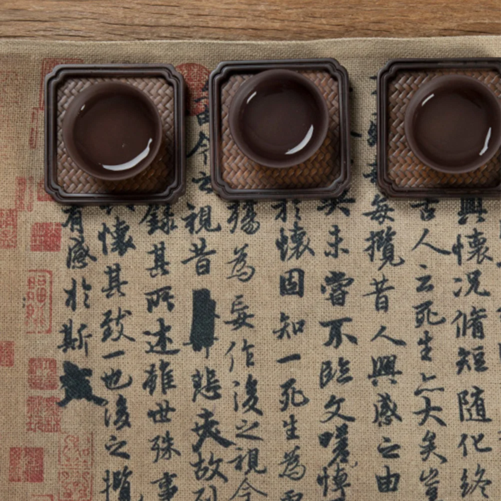 

Chinese Style Tablecloth Cotton Linen Thickened Retro Table Cover For Home Kitchen Dining Room Ceremony Mat Calligraphy