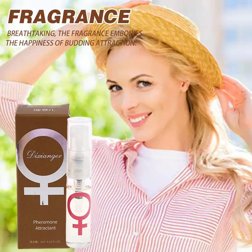 Hot 4ML Pheromones Perfume Spray for Getting Immediate Women Male Attention Premium Scent Great Holiday Gifts