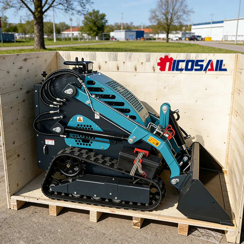 

New Mini Skid Steer Loader CE Certified Euro 5 Compact Wheel Loader For Construction And Farm