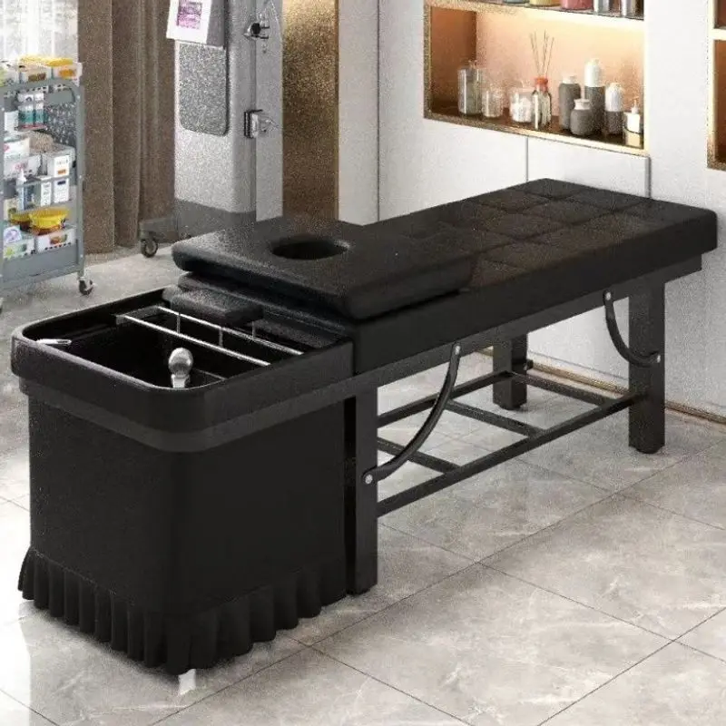 Shampoo bed Hair salon Hospital Ear fumigation massage with water heater head Treatment bed Barber shop Office Home dual purpose