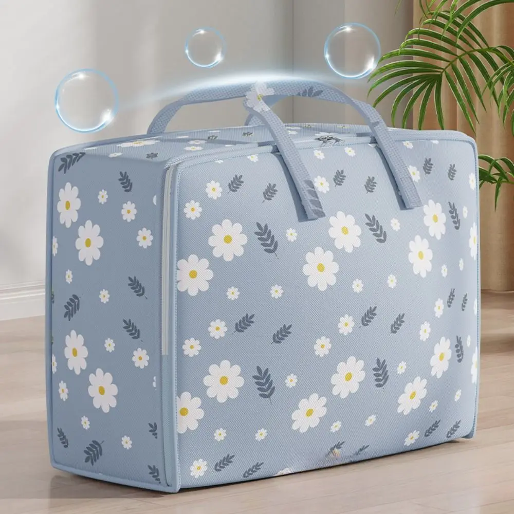 

with Handle Quilt Storage Bag Clothes Organizer Foldable Wardrobe Sorting Storage Bucket Dust-Proof Large Capacity