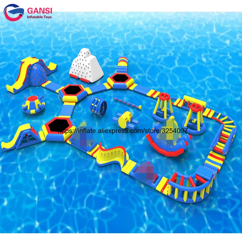 Inflatable Floating Water Park Equipment, Giant Inflatable Water Games For Adult, Harrison Inflatable Water Park Manufacturer