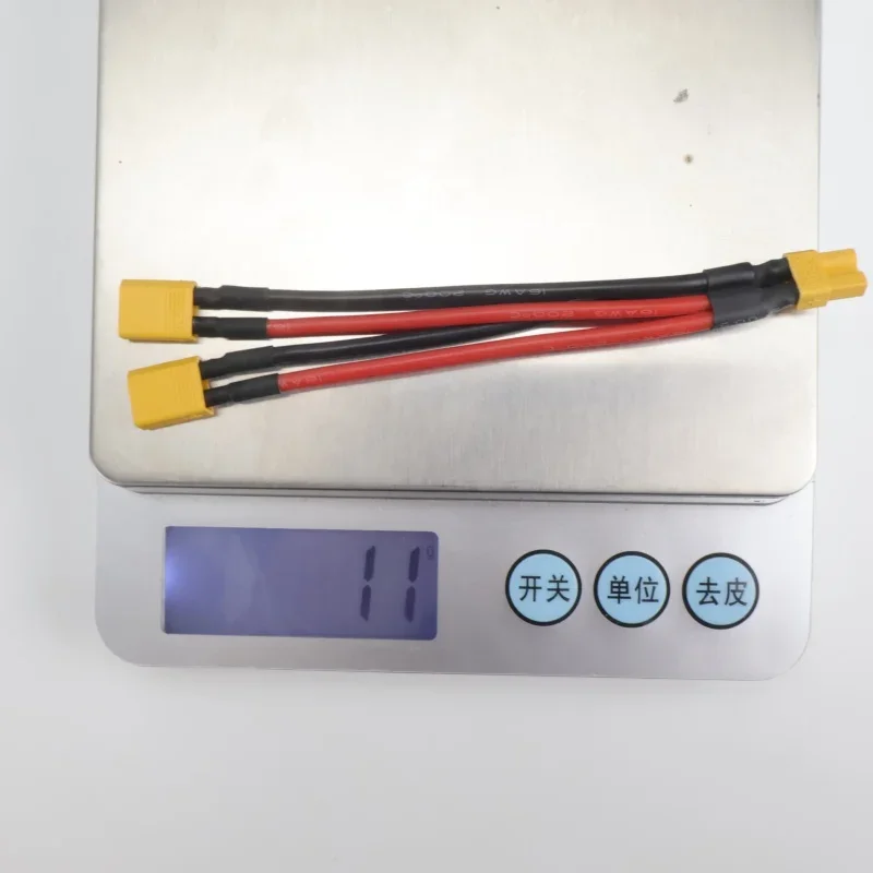 كابل موصل البطارية المتوازي المزدوج تمديد Y الفاصل سلك السيليكون لبطارية RC ESC RC XT30 إلى XT30 1 إلى 2