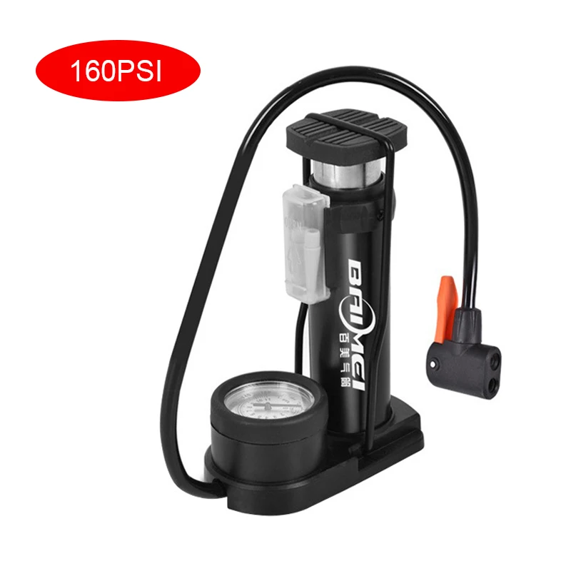 160PSI/140PSI High Pressure Bicycle Floor Pump Presta Schrader Valve Portable Ultralight MTB Road Bike Tire Inflator Accessories