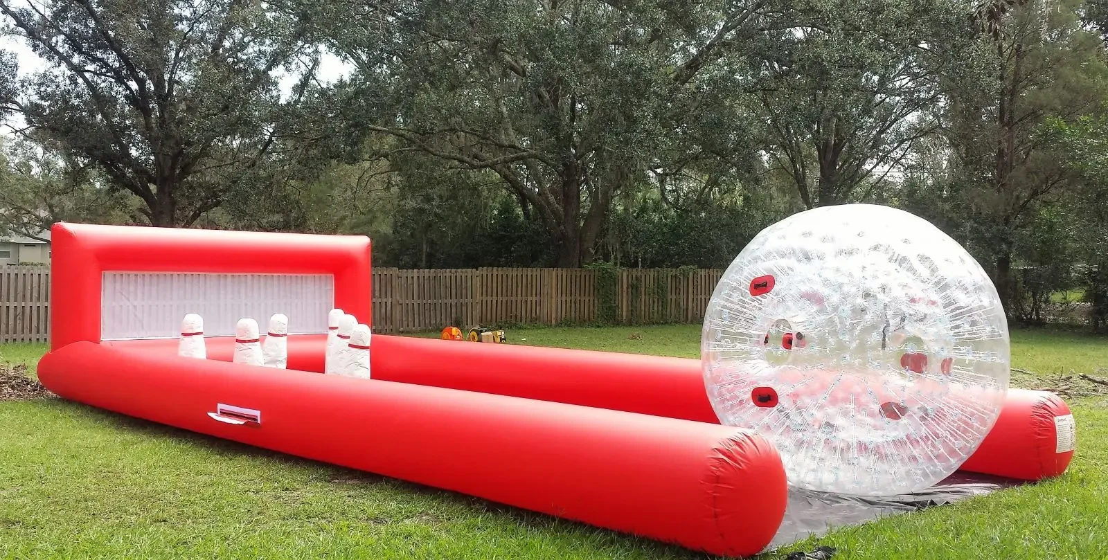 2026 Most Popular Inflatable Bowling Game Human Bowling Track With Zorb Ball With Customized Design