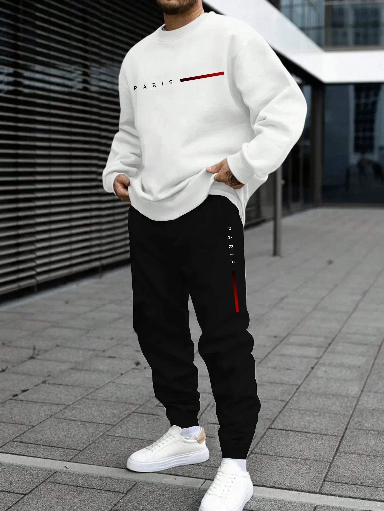 สบายๆทุกวันฤดูใบไม้ร่วงฤดูหนาวแฟชั่นเสื้อ Sweatpants ผู้ชายกีฬาผู้ชาย Hoodies สบายเรียบง่ายกลางแจ้ง