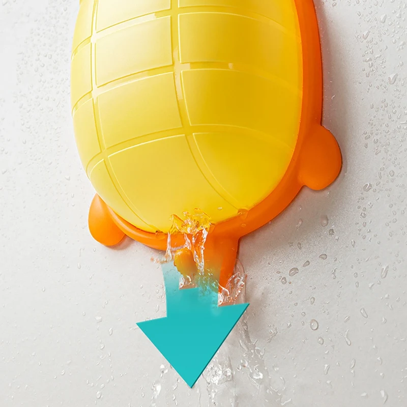 3PCS Cute Turtle Design Storage Rack Toothbrush Holder Cartoon Bathroom Storage Organizer Toothbrush Storage Rack
