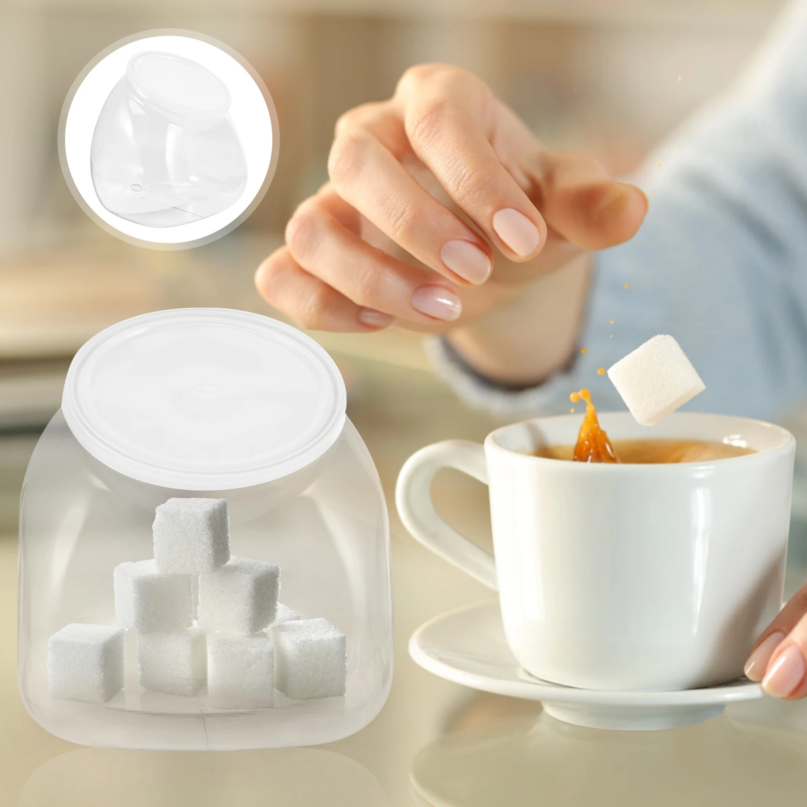 

1500Ml Plastic Candy Jars Transparent Storage Bottle with Lid for Cookies Snacks Kitchen Pantry Organization Container