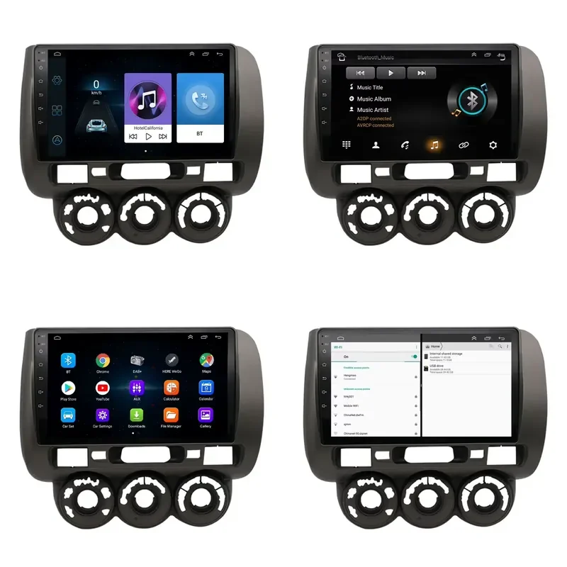 for Fit Jazz City 2002-2007 2 Din Android Car Radio GPS Navigation Multimedia Player Stereo Video System Auto Head Unit