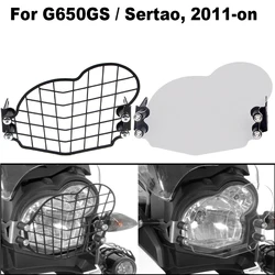 Headlight Guard Head Lamp Protection Cover Grille For BMW G650GS G650 GS Sertao R13 2011-2017, G650X K15 2006-2007