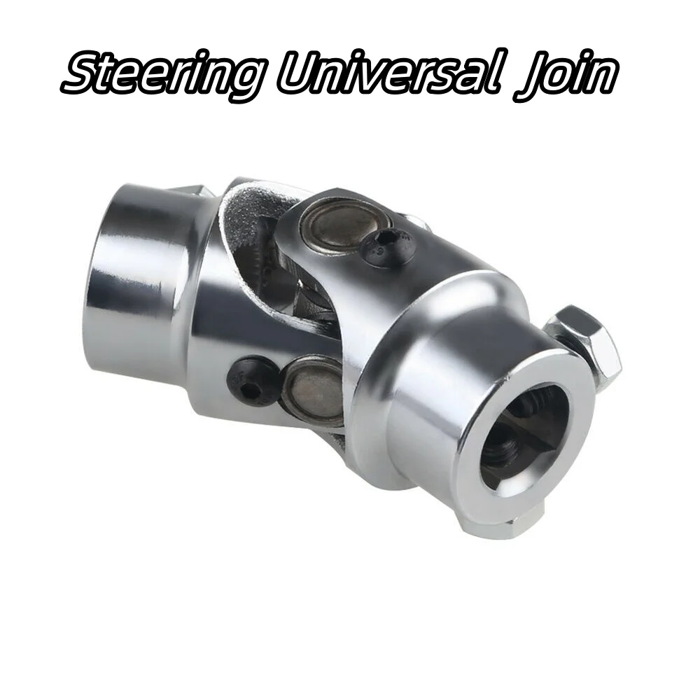 

3/4“DD x 3/4"-36 Spline U-Joint Steering Shaft Coupler For Chevy Ford Universal Chrome Double Steering Shaft Joint Accessories