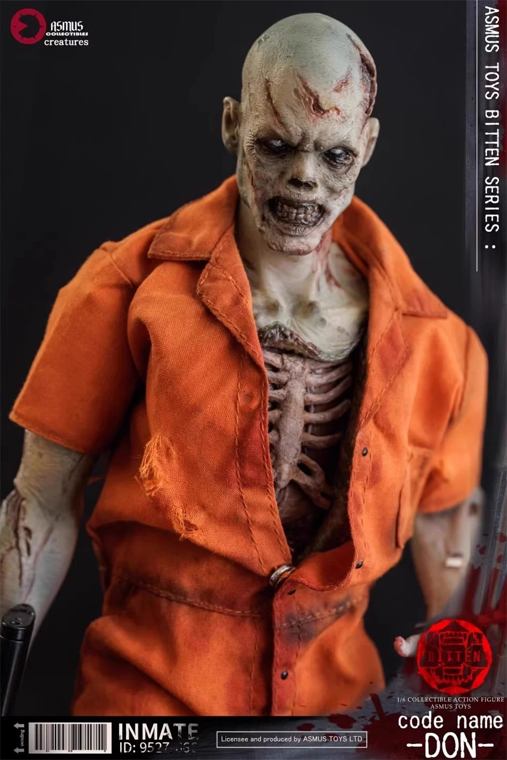 1/6 Asmus TOYS Zombie Prisoner BIT003A BIT004A Full Set Moveable Action Figure Gift For Fans About 12