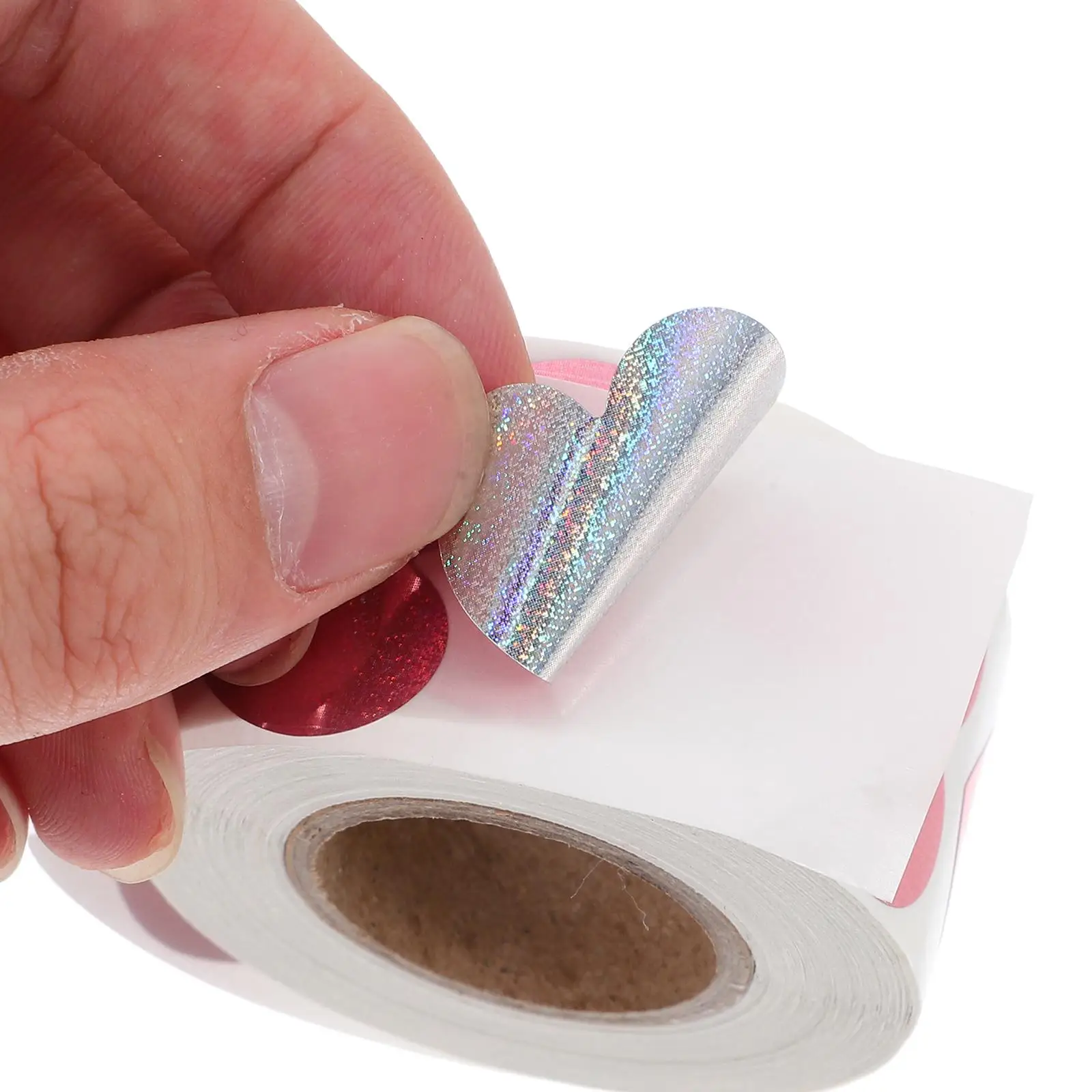 500 Pcs Heart Stickers for Children Tanning Letters Glitter Waterproof Safe Valentine Party Accessories