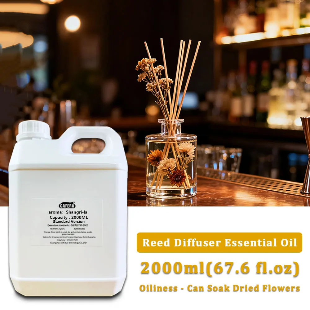 GAFERA 2000ml(67.6 fl.oz) Shangri-La Fragrance Perfume Oil Essential Oils - For Reed Diffuser & Fireless Premium Aroma Diffuser