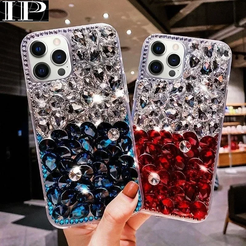 

Luxury Gemstone Bling Rhinestone Diamond Phone Case for Iphone 15Pro 14Plus 13 Pro 12 Mini 11Pro MAX XSMAX XR 7 8PLUS Cover