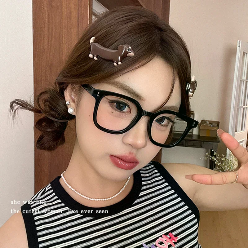 Cartoon Hair Clip Cute Dog Shape Side Bangs Clip Makeup Tools For Female Ladies Hairpin Girls Headwear Accessories Gifts