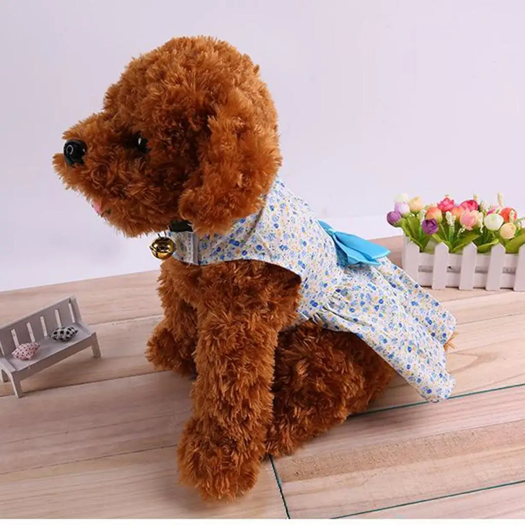 Pet Dress Small Dog Cat Skirt Floral Clothes Summer Party Fashion Outfit