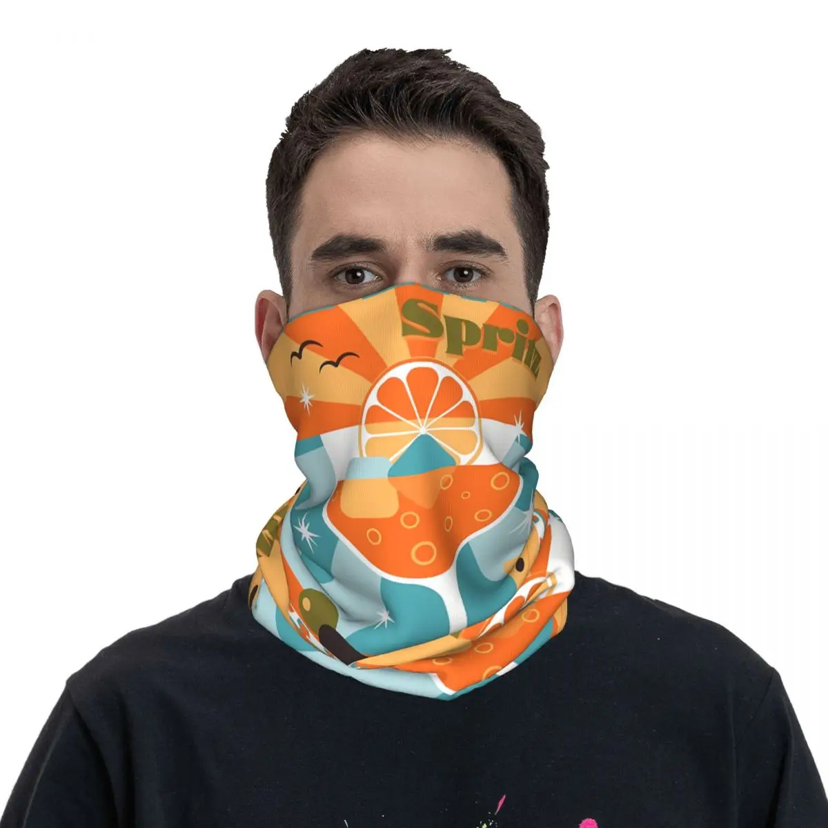 Aperitivo Time Thin Bandana Neck ghetta Aperitivo Time Wrap sciarpa fascia per il collo