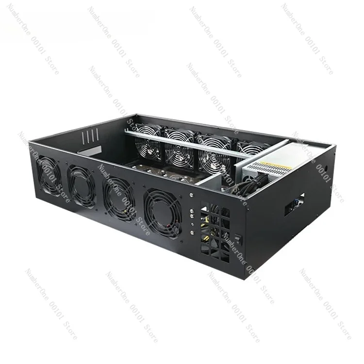 8 card chassis directly plugged into the silent platform quasi-system graphics card server 70 pitch fan adjustable speed model