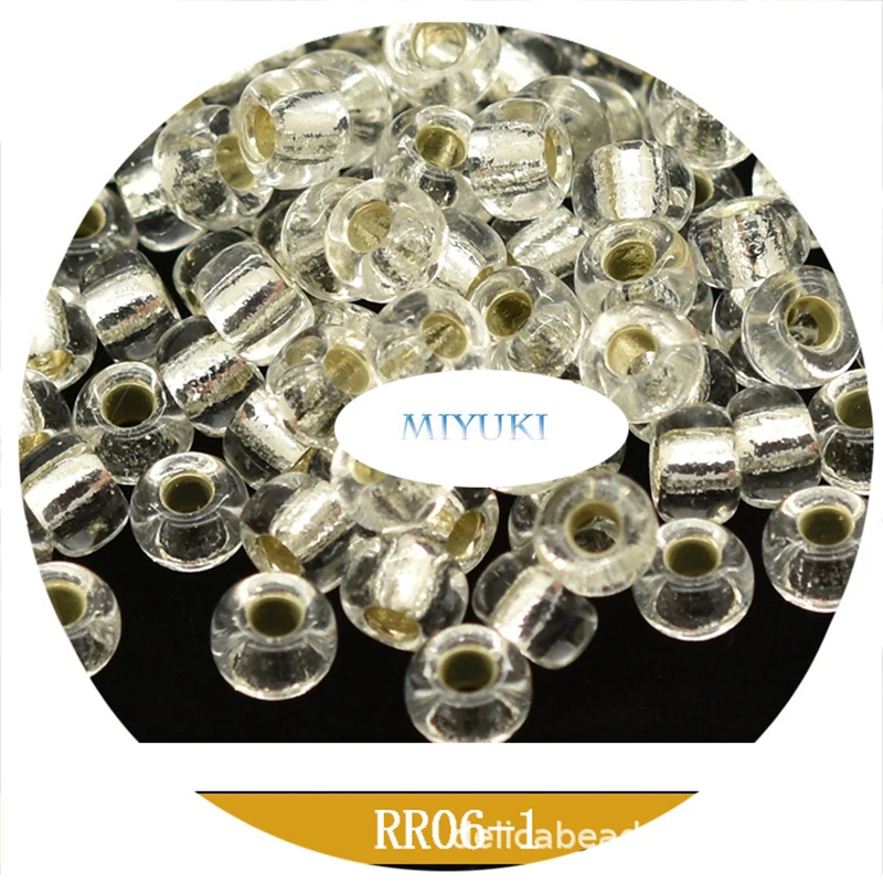 Miyuki  Beads Japan Imported 6/0  Unniform  Size Round Beads 4mm  Light Color Series  for Women Accessories