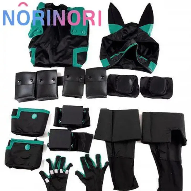 Disfraz de My Academia World Heroes Mission Boku No Hero Akademia Izuku Midoriya Deku, traje de batalla negro, novedad de 2025 ☆ wrl ☆