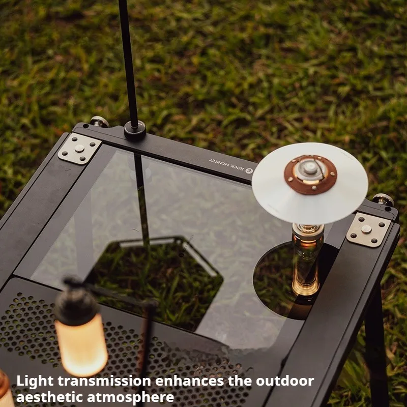 Tempered Glass Table Unit Board Wear-resistant Heat Resisting Table Unit Board Multifunctional Outdoor Camping Furnishings