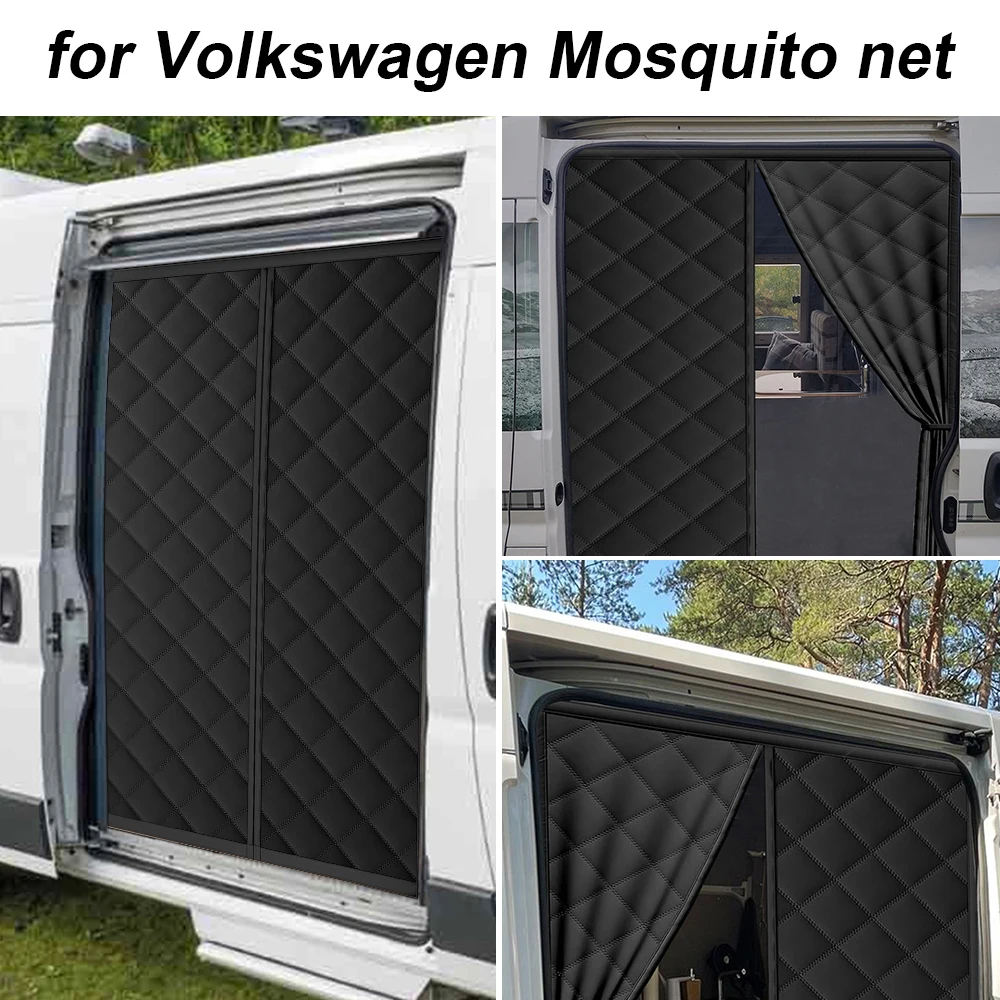 Motorhome Caravan Magnetic Thermal Insulated Door Curtain Mosquito Fly Screen For Fiat Ducato Peugeot Boxer Citroen Relay 2006+