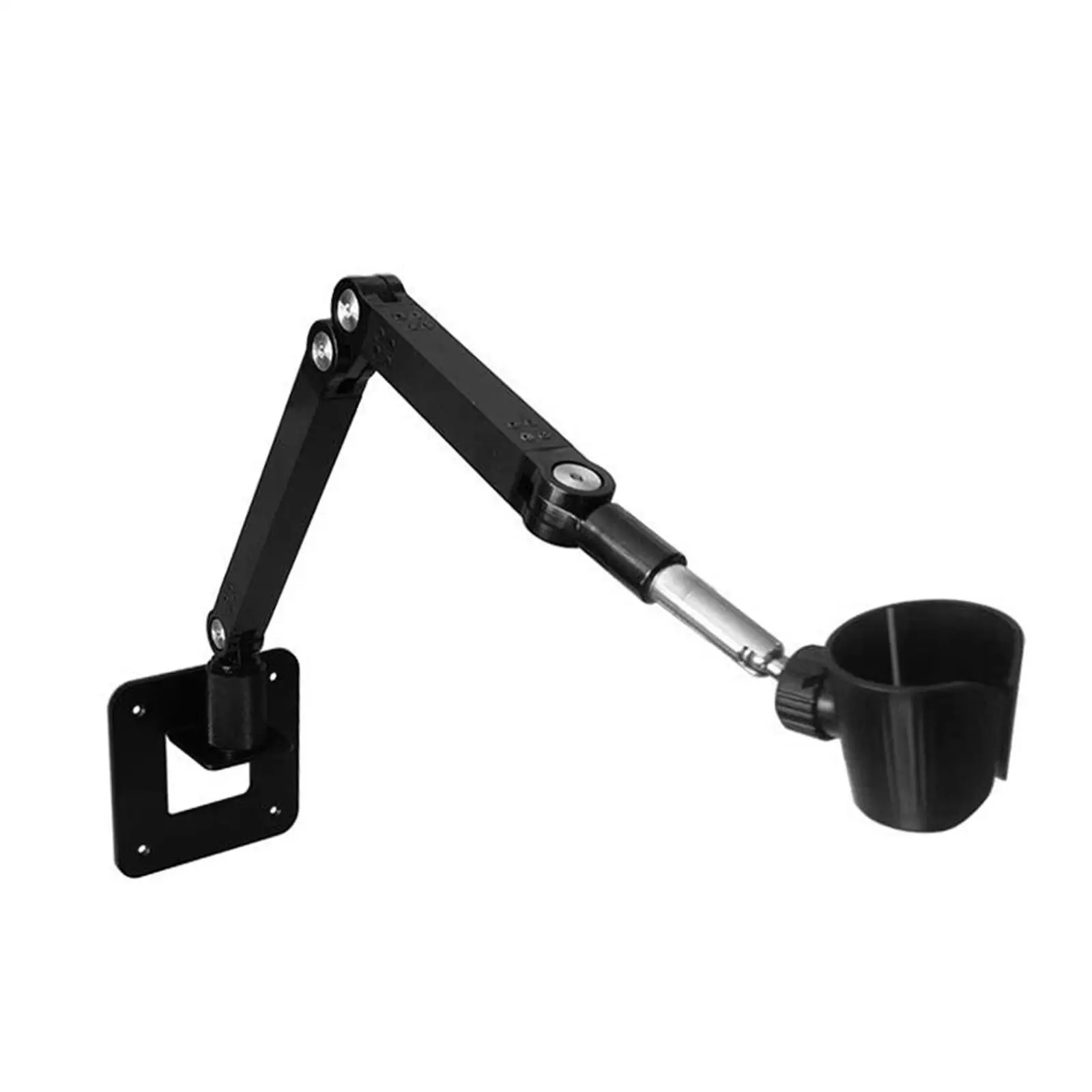 Wall Mounted Hair Dryer Holder Stable Plastic Aluminum Alloy Rack Universal Clamp for Bathroom Bedroom Dorm