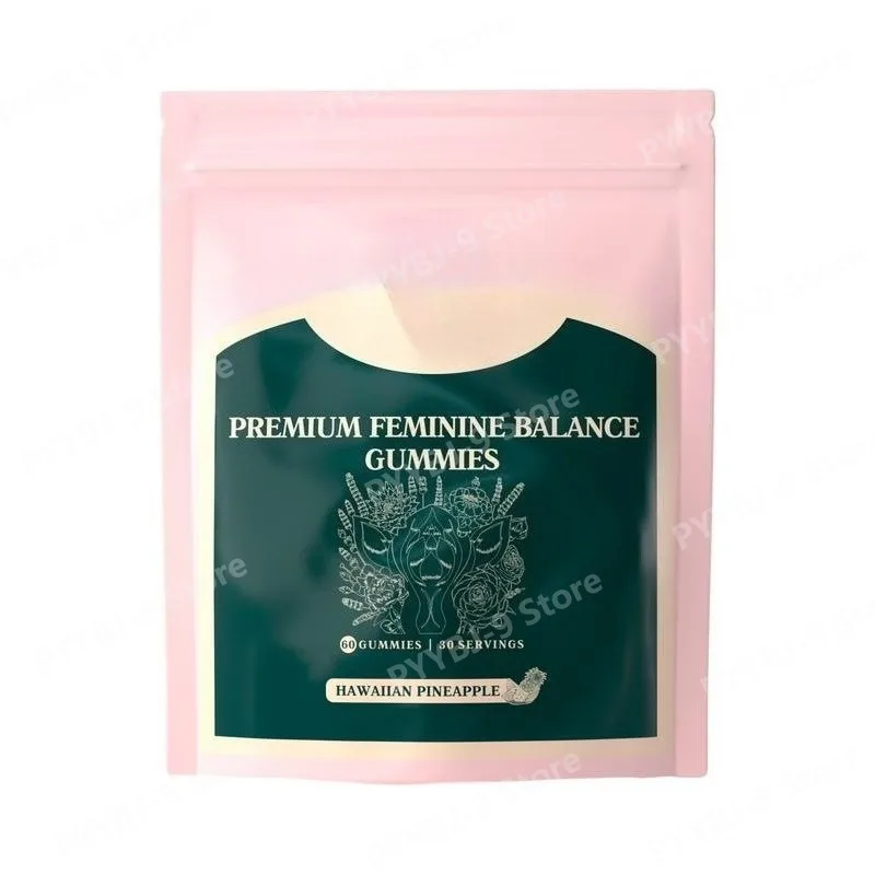 

Premium Feminine Balance Gummies with Bacillus Coagulans Pineapple Flavor Daily Wellness Supplement Digestive Support 60 Count