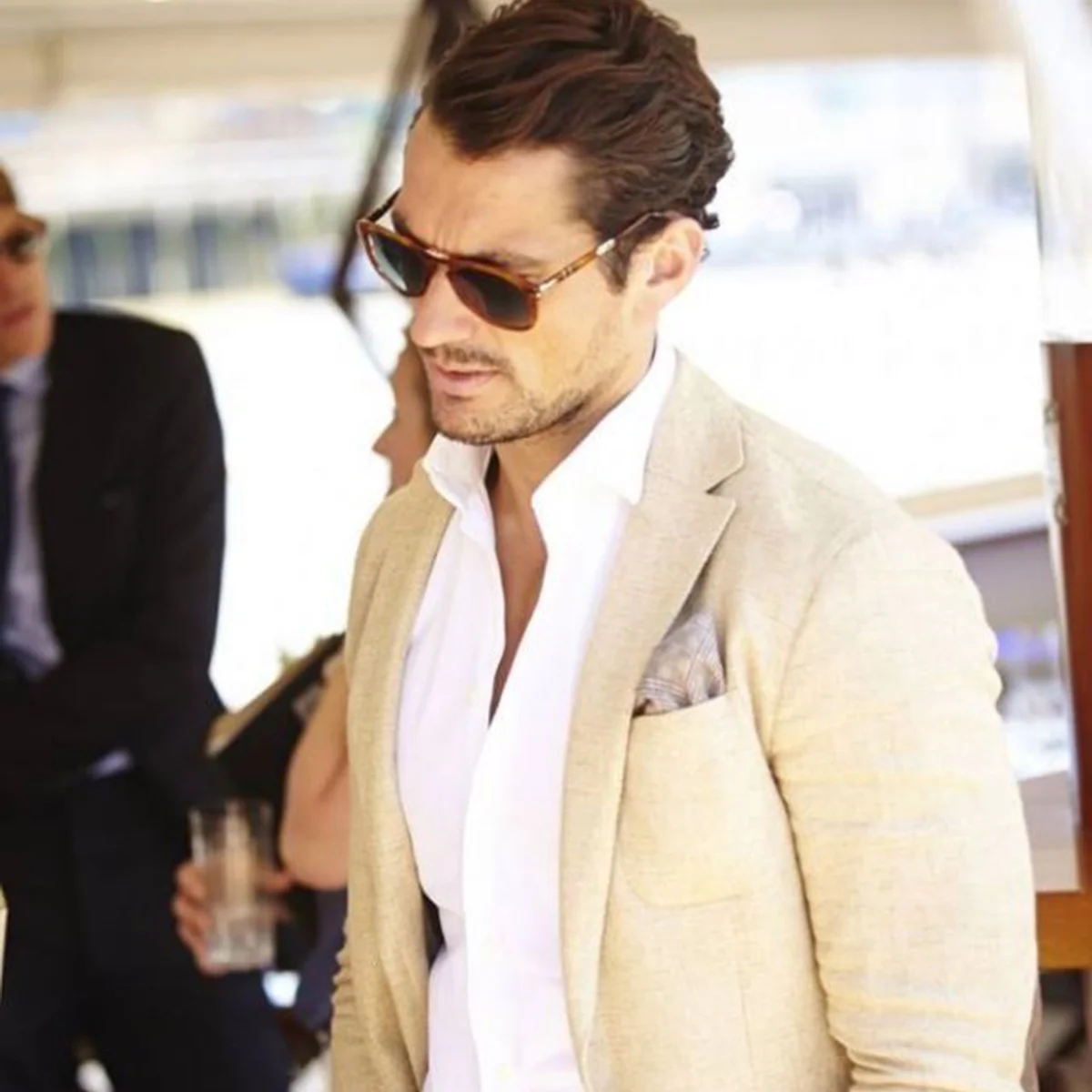 남성용 리넨 캐주얼 정장, 슬림 피트 패치 포켓 솔리드 턱시도 블레이저 Trajes Para Hombre Costumes Homme Custom Men Suits