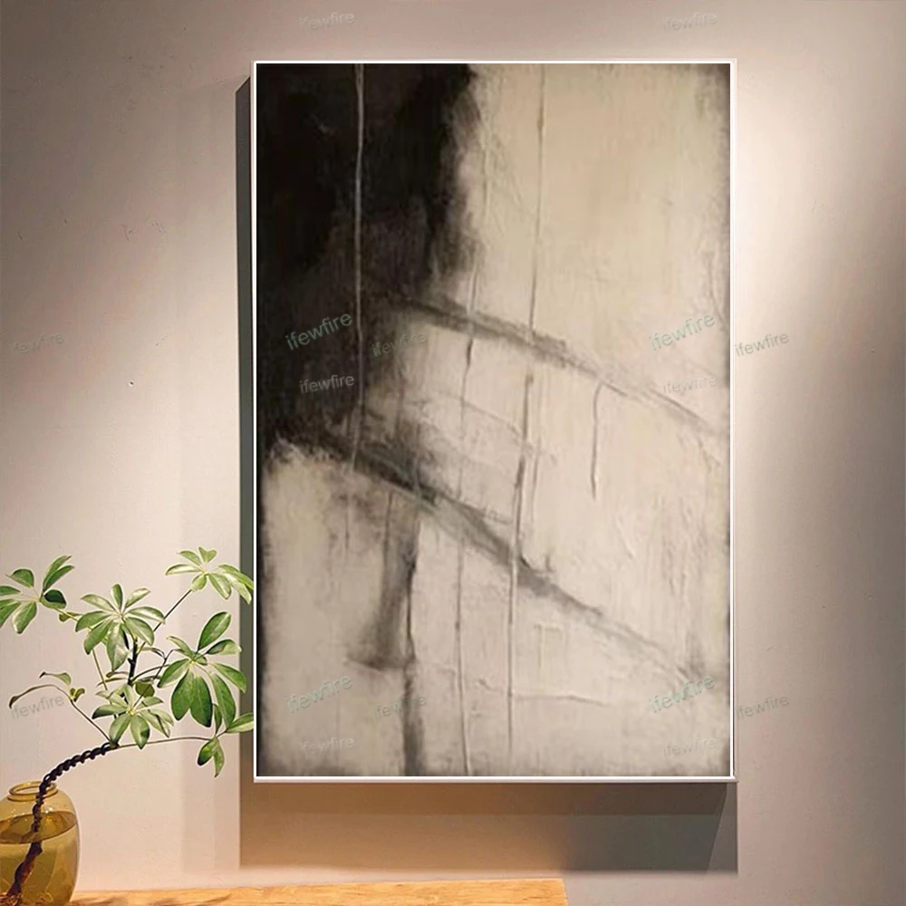 

Large Hand-Painted Abstract Oil Paintings On Canvas Nordic Style Wall Art Poster Modern Home Decor Picture Blue Mural For Room