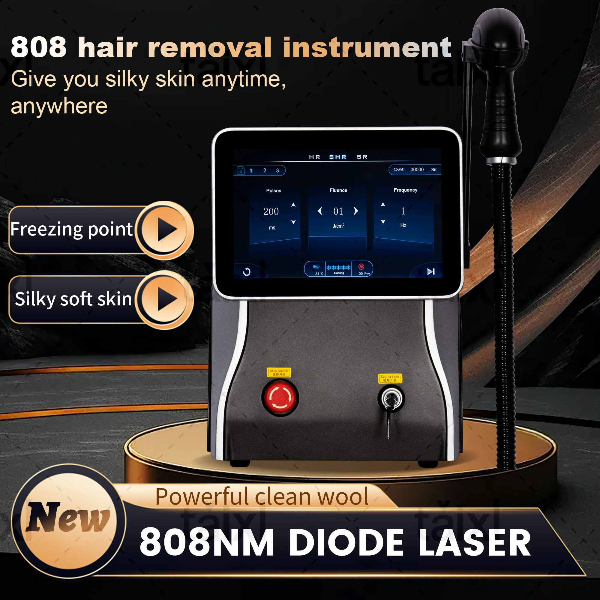 

Professional Diode Laser Hair Removal Device With 10 Laser Bars Long Lasting Laser For Precise Painless Hair Removal