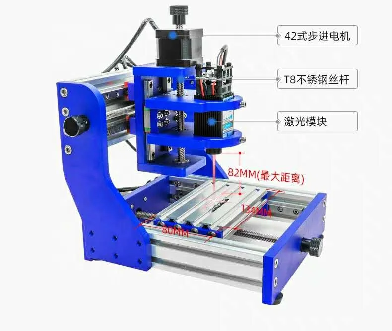 Cheap Price China Manufacture 3018 Mini Router 3030/ 4040/6060/6090 CNC Router Machine 3D Wood Router 10W 15W Engraving Ma