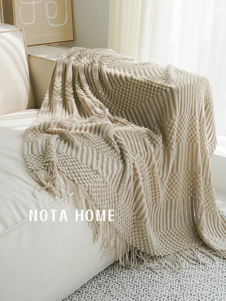 Office nap blanket carpet home stay put blanket blanket of tail towel knitting air conditioning blanket that sofa blanket