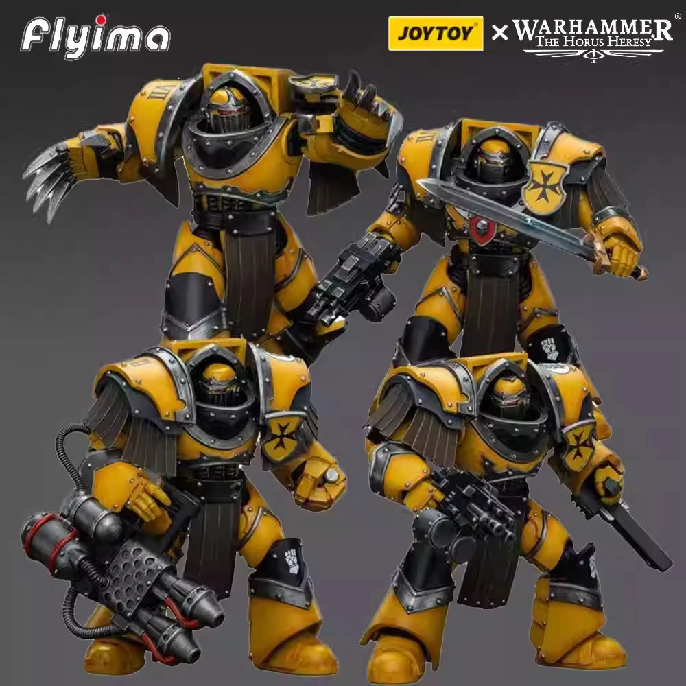 

Joytoy Warhammer 40k 1/18 Action Figures Anime 13.6cm Imperial Fists Legion Cataphractii Terminator Squad Collection Model Toys