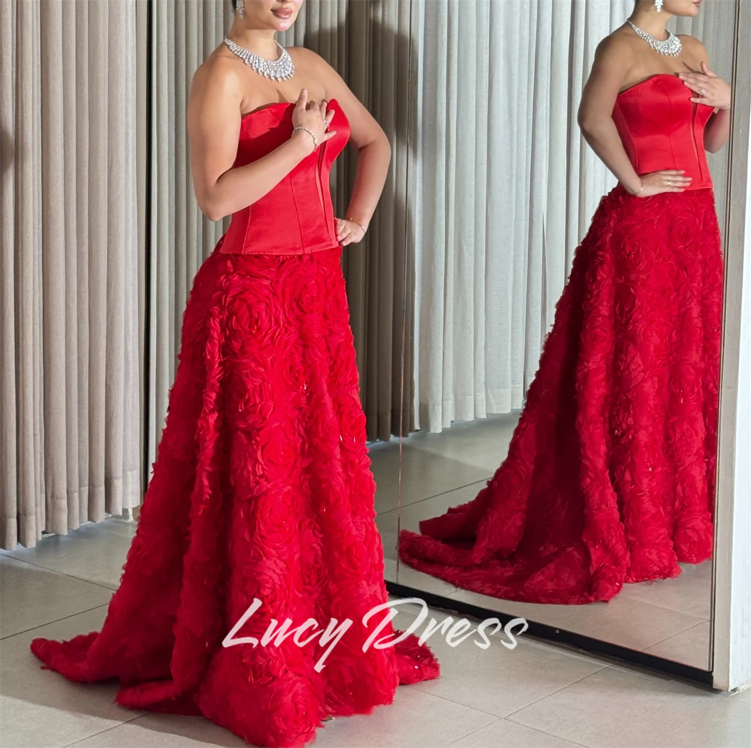 فستان سهرة مخصص من لوسي فستان نسائي أنيق لحفلات الزفاف شارون فساتين سهرة سعيدة فستان حفلات الزفاف وأعياد الميلاد